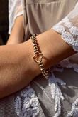 Laundry B Free Spirit Stretch Stacker Bracelet Triple Clover Gold